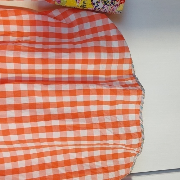 XMI  Button Down Top Bright pink Floral CUFFS & Collar Artsy colorful Sz.XL - Picture 8 of 12